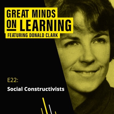 Ident for podcast episode E22 Social Constructivists with image of Margaret Donaldson