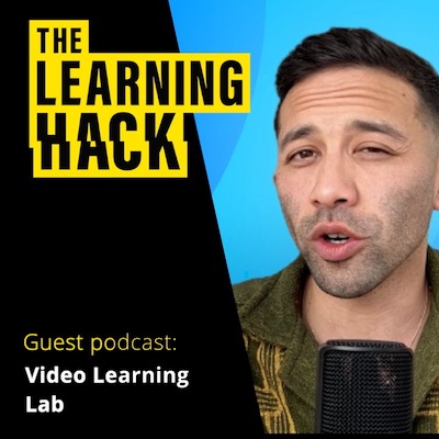 Learning Hack podcast ident with image of Kevin Alster