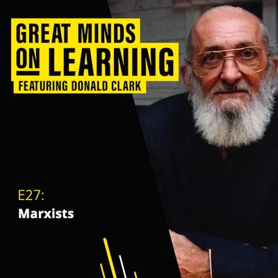 Great Minds on Learning ident with photograph of Paulo Freire