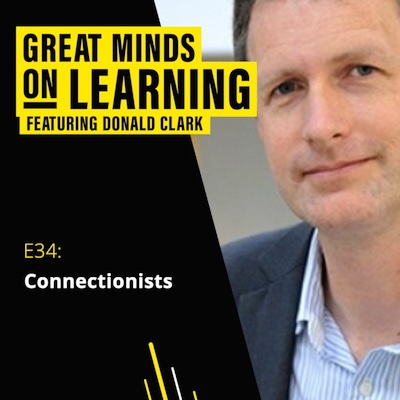 Great Minds on Learning podcast ident with photograph of Nick Chater