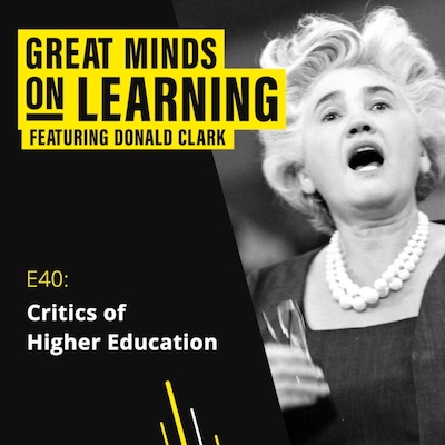 Great Minds on Learning podcast ident with photograph of Jennie Lee