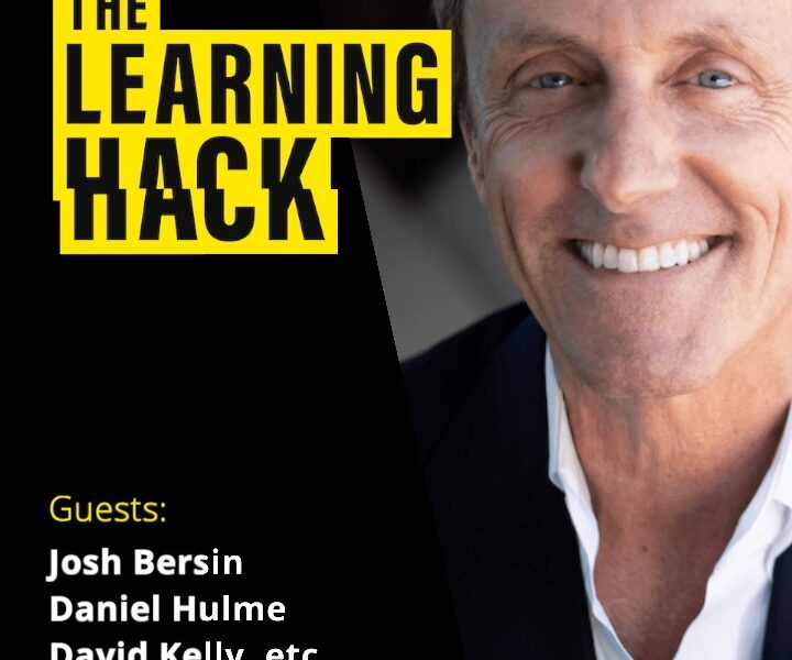 The Learning Hack podcast ident with photograph of Josh Bersin